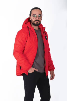 Su ve Rüzgar Geçirmez Jel Elyaflı Kapitone Cepli Spor Mont - 8