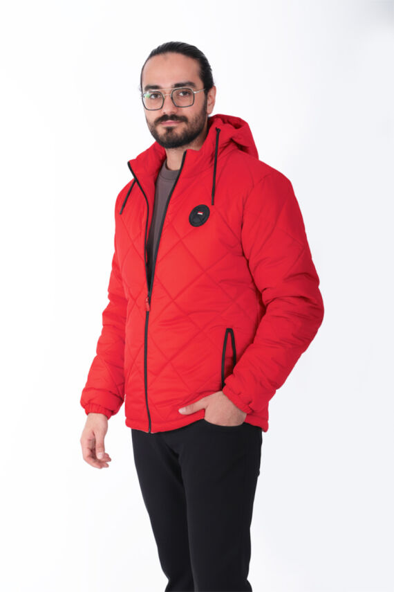 Su ve Rüzgar Geçirmez Jel Elyaflı Kapitone Cepli Spor Mont - 7