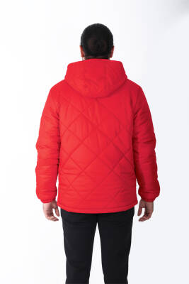 Su ve Rüzgar Geçirmez Jel Elyaflı Kapitone Cepli Spor Mont - 9