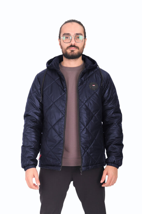 Su ve Rüzgar Geçirmez Jel Elyaflı Kapitone Cepli Spor Mont - 12