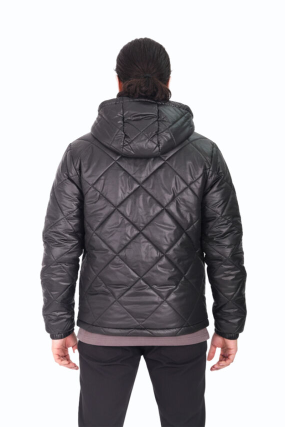 Su ve Rüzgar Geçirmez Jel Elyaflı Kapitone Cepli Spor Mont - 18