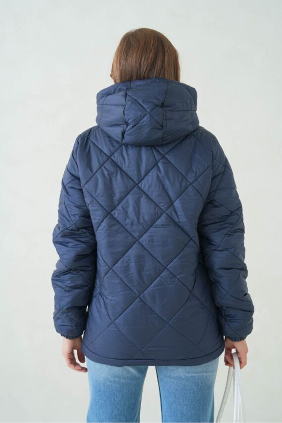 D1fference İçi Astarlı Cepli Kapüşonlu Jel Elyaflı Su ve Rügar Geçirmez Kadın Kışlık Mont - 29