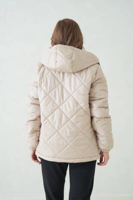 Su ve Rüzgar Geçirmez Jel Elyaflı Kapitone Cepli Spor Mont - 6