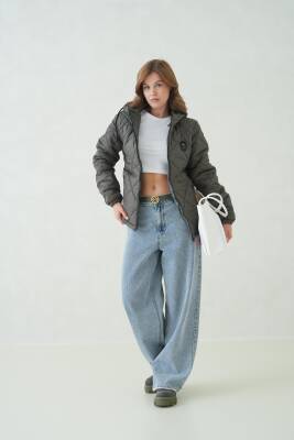 Su ve Rüzgar Geçirmez Jel Elyaflı Kapitone Cepli Spor Mont - 9