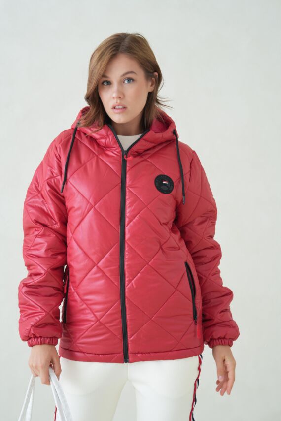 Su ve Rüzgar Geçirmez Jel Elyaflı Kapitone Cepli Spor Mont - 13