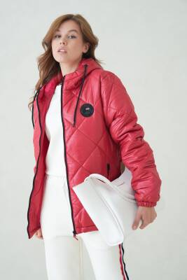 Su ve Rüzgar Geçirmez Jel Elyaflı Kapitone Cepli Spor Mont - 14