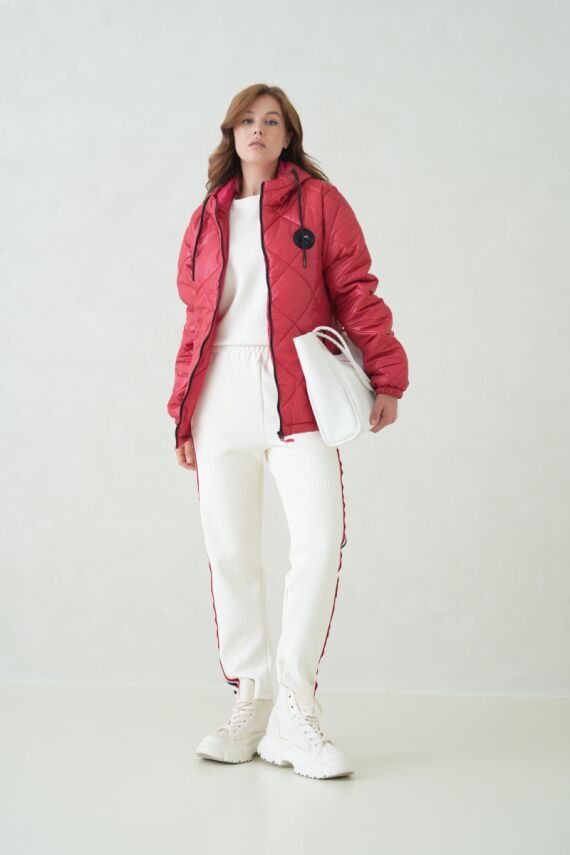 Su ve Rüzgar Geçirmez Jel Elyaflı Kapitone Cepli Spor Mont - 16