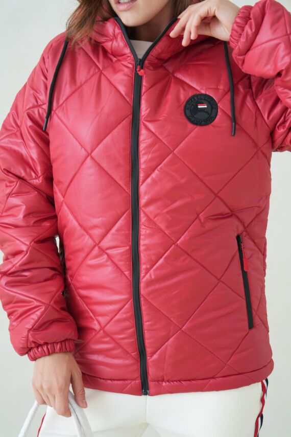 Su ve Rüzgar Geçirmez Jel Elyaflı Kapitone Cepli Spor Mont - 17