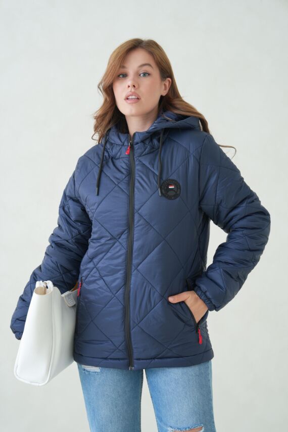 Su ve Rüzgar Geçirmez Jel Elyaflı Kapitone Cepli Spor Mont - 20