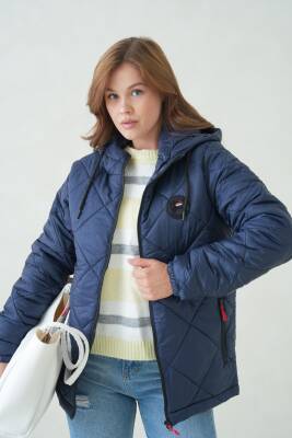 Su ve Rüzgar Geçirmez Jel Elyaflı Kapitone Cepli Spor Mont - 19