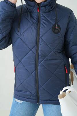 Su ve Rüzgar Geçirmez Jel Elyaflı Kapitone Cepli Spor Mont - 23