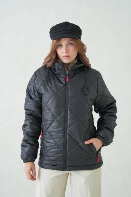 Su ve Rüzgar Geçirmez Jel Elyaflı Kapitone Cepli Spor Mont - 25