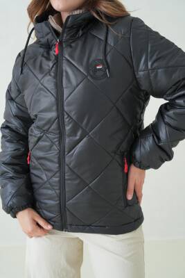 Su ve Rüzgar Geçirmez Jel Elyaflı Kapitone Cepli Spor Mont - 29