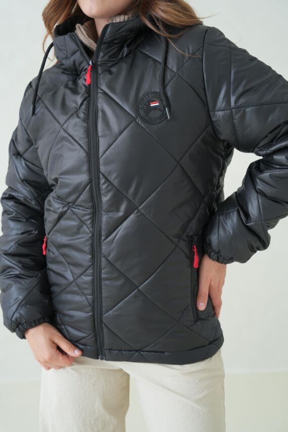 Su ve Rüzgar Geçirmez Jel Elyaflı Kapitone Cepli Spor Mont - 29