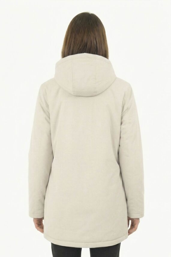 D1fference İçi Astarlı Cepli Kapüşonlu Jel Elyaflı Su ve Rügar Geçirmez Kadın Kışlık Mont - 29