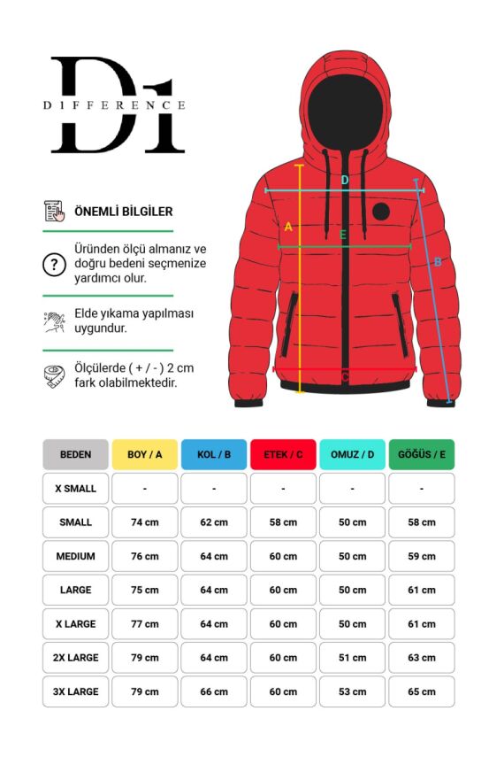 D1fference İçi Astarlı Cepli Kapüşonlu Jel Elyaflı Su ve Rügar Geçirmez Kadın Kışlık Mont - 18