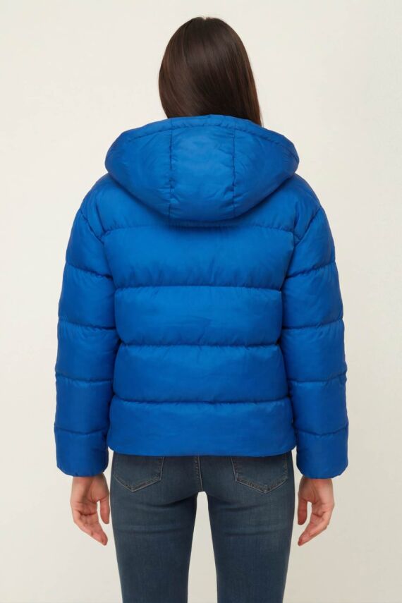 D1fference İçi Astarlı Cepli Kapüşonlu Jel Elyaflı Su ve Rügar Geçirmez Kadın Kışlık Mont - 16