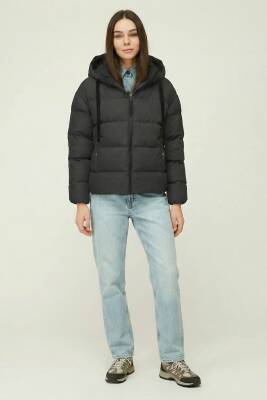 D1fference İçi Astarlı Cepli Kapüşonlu Jel Elyaflı Su ve Rügar Geçirmez Kadın Kışlık Mont - 33