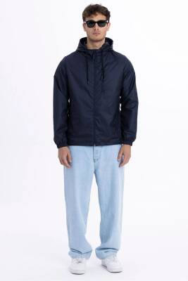 D1fference İçi Astarlı Cepli Kapüşonlu Jel Elyaflı Su ve Rügar Geçirmez Erkek Yağmurluk - 10