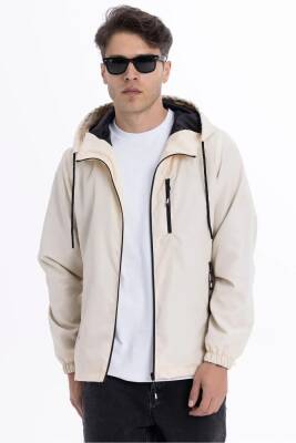 D1fference İçi Astarlı Cepli Kapüşonlu Jel Elyaflı Su ve Rügar Geçirmez Erkek Yağmurluk - 22