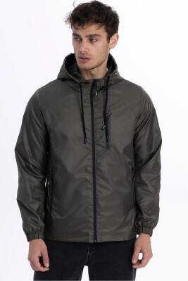 D1fference İçi Astarlı Cepli Kapüşonlu Jel Elyaflı Su ve Rügar Geçirmez Erkek Yağmurluk - 29