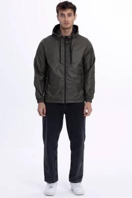 D1fference İçi Astarlı Cepli Kapüşonlu Jel Elyaflı Su ve Rügar Geçirmez Erkek Yağmurluk - 31