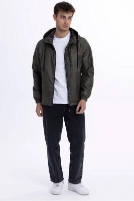 D1fference İçi Astarlı Cepli Kapüşonlu Jel Elyaflı Su ve Rügar Geçirmez Erkek Yağmurluk - 32