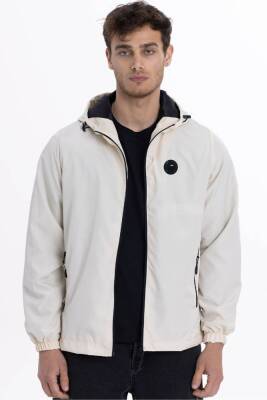 D1fference İçi Astarlı Cepli Kapüşonlu Jel Elyaflı Su ve Rügar Geçirmez Erkek Yağmurluk - 2