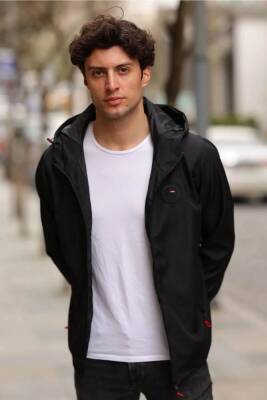 D1fference İçi Astarlı Cepli Kapüşonlu Jel Elyaflı Su ve Rügar Geçirmez Erkek Yağmurluk - 21