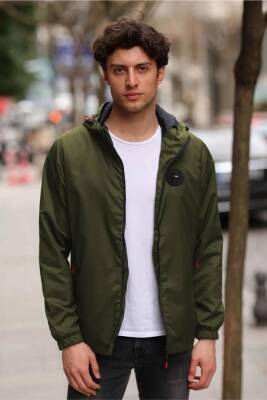 D1fference İçi Astarlı Cepli Kapüşonlu Jel Elyaflı Su ve Rügar Geçirmez Erkek Yağmurluk - 25