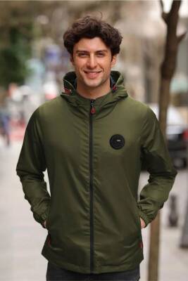 D1fference İçi Astarlı Cepli Kapüşonlu Jel Elyaflı Su ve Rügar Geçirmez Erkek Yağmurluk - 24