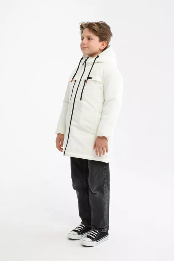 D1fference İçi Astarlı Cepli Kapüşonlu Jel Elyaflı Su ve Rügar Geçirmez Erkek Çocuk Kışlık Mont - 27