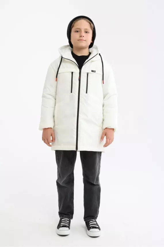 D1fference İçi Astarlı Cepli Kapüşonlu Jel Elyaflı Su ve Rügar Geçirmez Erkek Çocuk Kışlık Mont - 24