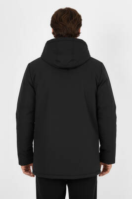 D1fference İçi Kürklü Cepli Kapüşonlu Jel Elyaflı Su ve Rügar Geçirmez Erkek Kışlık Mont - 15