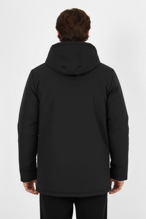 D1fference İçi Kürklü Cepli Kapüşonlu Jel Elyaflı Su ve Rügar Geçirmez Erkek Kışlık Mont - 15