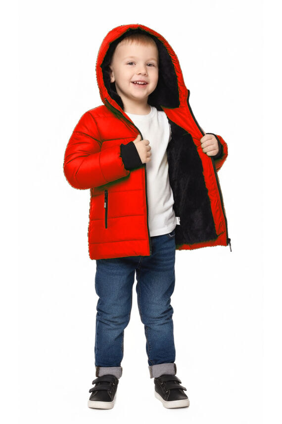 İçi Kürklü Su ve Rüzgar Geçirmez Erkek Çocuk Mont - 2