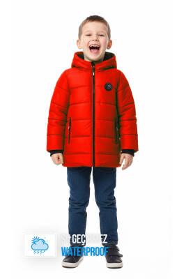 İçi Kürklü Su ve Rüzgar Geçirmez Erkek Çocuk Mont - 3