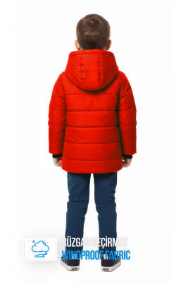 İçi Kürklü Su ve Rüzgar Geçirmez Erkek Çocuk Mont - 4