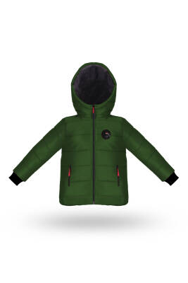 İçi Kürklü Su ve Rüzgar Geçirmez Erkek Çocuk Mont - 11