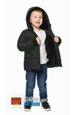 İçi Kürklü Su ve Rüzgar Geçirmez Erkek Çocuk Mont - 20