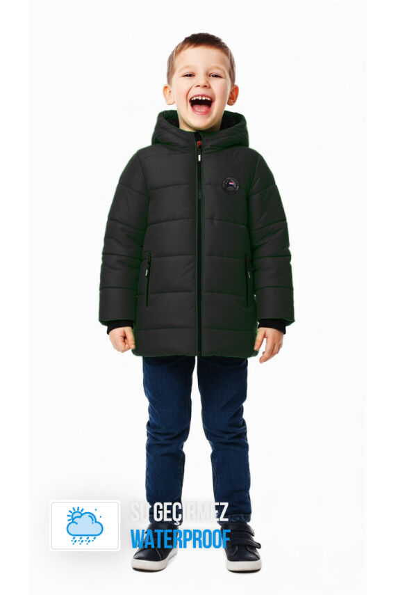 İçi Kürklü Su ve Rüzgar Geçirmez Erkek Çocuk Mont - 21