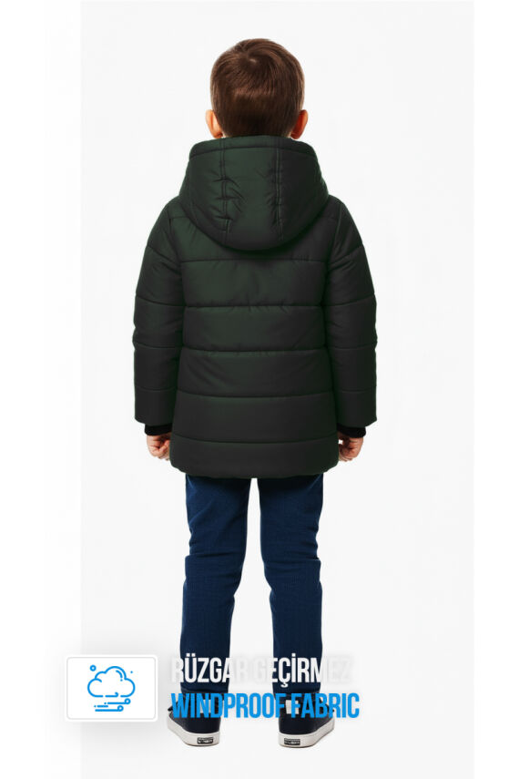 İçi Kürklü Su ve Rüzgar Geçirmez Erkek Çocuk Mont - 22