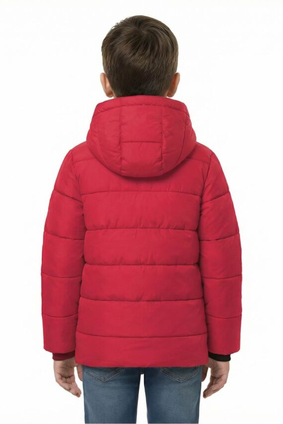 D1fference İçi Kürklü Cepli Kapüşonlu Jel Elyaflı Su ve Rügar Geçirmez Erkek Çocuk Kışlık Mont - 5