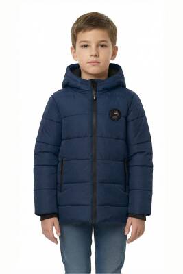 D1fference İçi Kürklü Cepli Kapüşonlu Jel Elyaflı Su ve Rügar Geçirmez Erkek Çocuk Kışlık Mont - 7