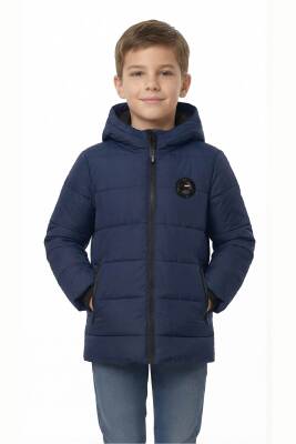 D1fference İçi Kürklü Cepli Kapüşonlu Jel Elyaflı Su ve Rügar Geçirmez Erkek Çocuk Kışlık Mont - 8