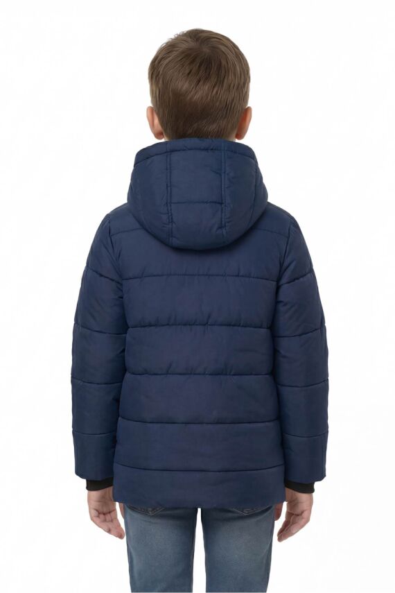D1fference İçi Kürklü Cepli Kapüşonlu Jel Elyaflı Su ve Rügar Geçirmez Erkek Çocuk Kışlık Mont - 11