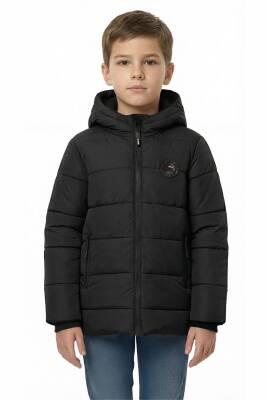 D1fference İçi Kürklü Cepli Kapüşonlu Jel Elyaflı Su ve Rügar Geçirmez Erkek Çocuk Kışlık Mont - 13