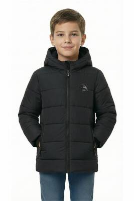 D1fference İçi Kürklü Cepli Kapüşonlu Jel Elyaflı Su ve Rügar Geçirmez Erkek Çocuk Kışlık Mont - 14