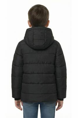 D1fference İçi Kürklü Cepli Kapüşonlu Jel Elyaflı Su ve Rügar Geçirmez Erkek Çocuk Kışlık Mont - 16