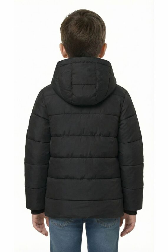 D1fference İçi Kürklü Cepli Kapüşonlu Jel Elyaflı Su ve Rügar Geçirmez Erkek Çocuk Kışlık Mont - 16